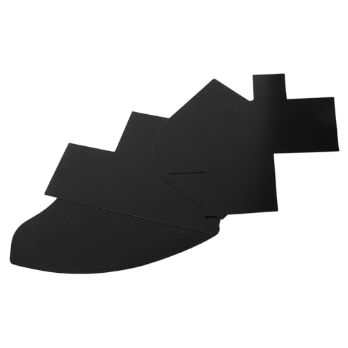 WRITWAA 4 Piezas guía de desvanecimiento herramientas plantillas para el cabello kit de cuidado de la barba para hombres plantilla de barba guía de barba de polivinilo Black