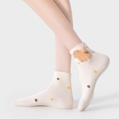 Zesensavor 5 Pack Cute Ankle Socks,Funny Socks for Women Perfect for Everyday Wear3