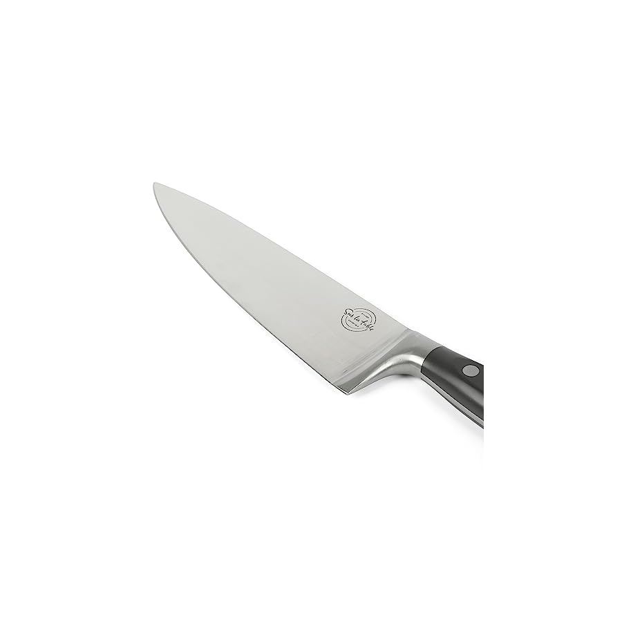 Sur-La-Table-Kitchen-Essentials-5-Piece-German-Steel-Blade-wTriple-Riveted-Handle-Set-on-Beechwood-Magnetic-Block-Black Sur La Table Kitchen Essentials 5 Piece German Steel Blade w/Triple Riveted Handle Set on Beechwood Magnetic Block - Black