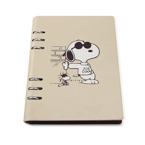 スヌーピー ルーズリーフ さらさら書ける メモ帳 ダイアリー ノート キャンパスノート 用途別 日記 A5 日記帳