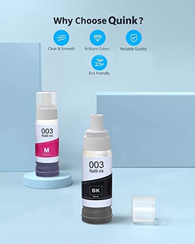 Image of QUINK 003 Ink for Compatible for Epson (EcoTank L3156)