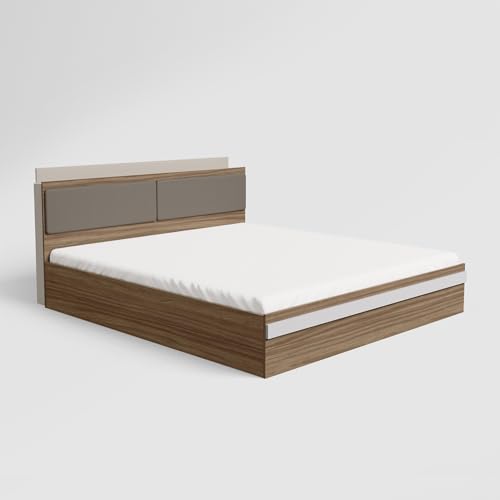 Image of GODREJ INTERIO Conflux Queen Size Engineered Wood Bed with Box Storage