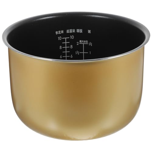 PRETYZOOM Rice Cooker Inner Pot Replacement Non-Stick 10 Cup Electric Cooker Inner Lid Compatible with Most Rice Models 9.29 X 9.29 X 5.83 Inches Kitchen Cooking Pot by PRETYZOOM - Used condition - CA$29.11