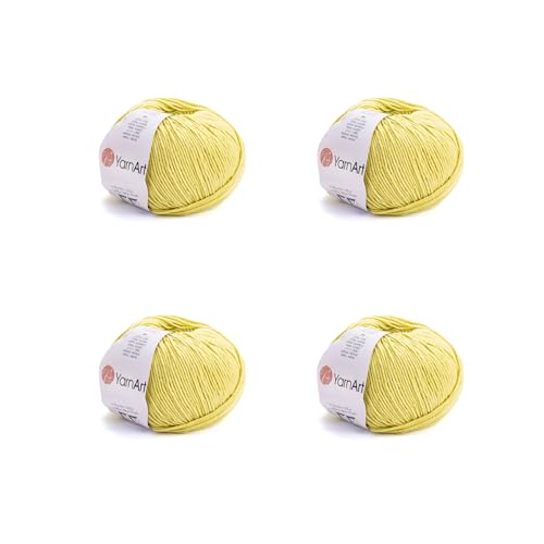 Image of YarnArt Cotton Blend Amigurumi Yarn - Cotton Acrylic Blend Yarn for Knitting & Crochet, Soft & Durable Yarn for Amigurumi, Baby Items and Garments