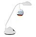 Produktbild MAUL Schreibtischlampe LED MAULarc | Kleine Schreibtischlampe mit Standfuß | Klassische Tischlampe für Schreibtisch, Büro | Flexible LED Lampe mit 3000K warmweißem LED Licht | Weiß