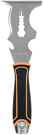 ROLLINGDOG 14 In 1 Painters Tool 3"- Paint Scraper, Putty Knife Scraper Tool with Stainless Steel Blade, Soft Grip Handle and Metal Hammer End