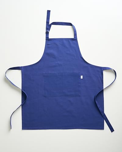 Image of Uni Plain Apron Title - 100% Cotton Kitchen Apron For Women & Men | Uni Plain, (28 inch X32 inch) | Durable Apron with Spacious Pocket - Perfect Kitchen Set for Home or Professional Use