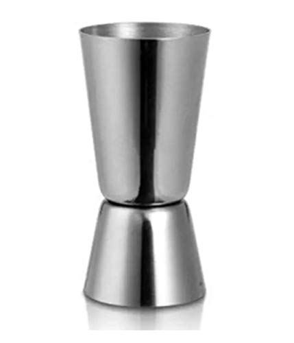 NRT Peg Measurer 30 & 60ml Glass Used to Liquor Measuring Cup Double Sided Stainless Steel