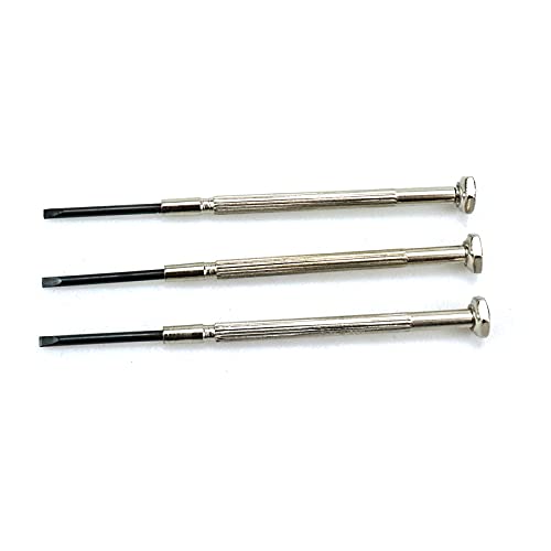 Risbay 3PCS Wind Instrument Screwdriver Metal Flathead Screwdrivers Wind Instrument Screwdriver Repair Tool for Clarinet Flute Bassoon Oboe Piccolo