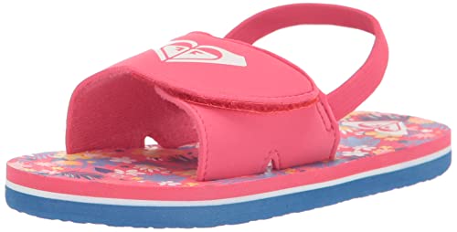 Image of Roxy Girl's TW Finn Sling Back Flip Flop Sandal Sandal, NAVY DREAM, 7 M M US Toddler