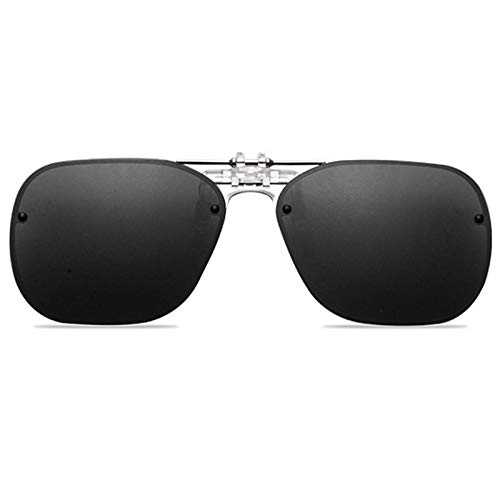 Image of Polarized Clip on Sunglasses Over Glasses for Men Women Flip Up Clip-on Shades for Driving Fishing
