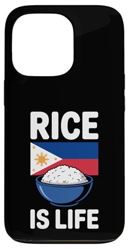 Funny Rice Art for Men Women Kids Filipino Rice Lover Case for iPhone 13 Pro