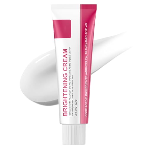 Arbutin 7% + Tranexamsäure 4% Creme, Dark Spot Glow Cream, Koreanische Hautpflege, Skin Lightening Cream - Reduktion von Pigmentflecken, Hautunreinheiten, ungleichmäßigem Hautton