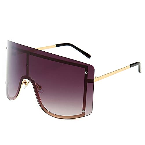 Nuances de luxe oversize en métal pour femme protection solaire chic