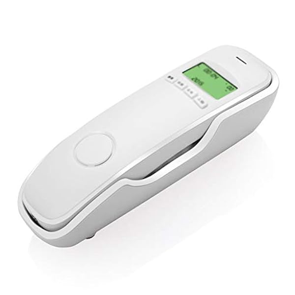 Mini Desktop Corded Landline,Phone Fixed Telephone Wall Mountable Supports Mute Bathroom Telephone,Office,Hotel Color,White