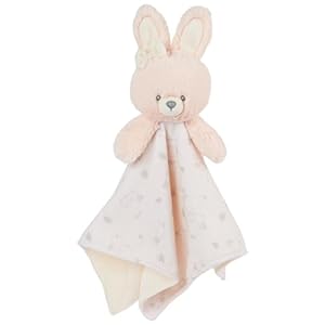 GUND Baby Sustainably Soft Bunny Lovey Stuffed Animal Plush Blanket Made from 100 Recycled Materials for Babies and Newborns PinkCream 10