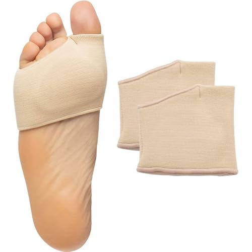 PLABBDPL 1 paia Cuscinetti Metatarsali-Cuscinetti per manica metatarsale morbidi e comodi per la palla del piede, cuscinetti per l'avampiede che alleviano il dolore per Unisex, Tono della pelle - XL