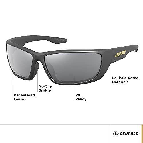 Leupold Cheyenne Performance Eyewear With Matte Black Frames And Shadow Gray Flash Polarized Lenses #TOP2