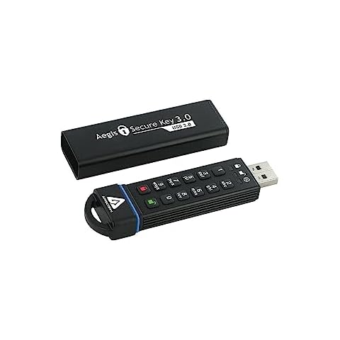 Apricorn 240GB Aegis Secure Key FIPS 140-2 Level 3 Validated 256-bit Encryption USB 3.0 Flash Drive (ASK3-240GB) Cover
