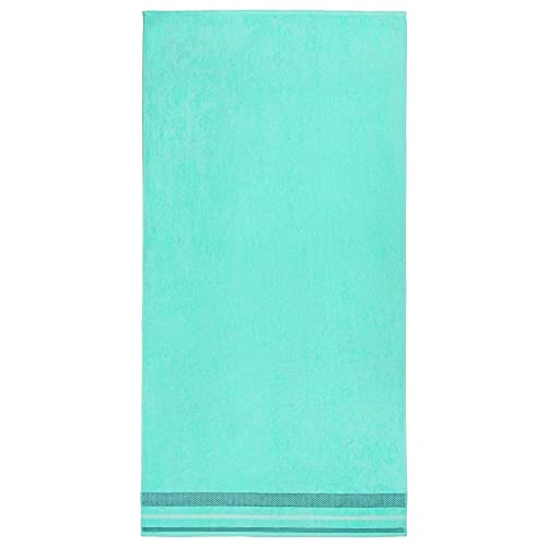 Kaufman - Personalized Oversized, 35" X 70", Solid Color, Velour Super Soft, Beach And Pool Towel, Easy Care, Extra Large, 100% Usa Cotton, Embroidered Name (Celadon) #TOP2