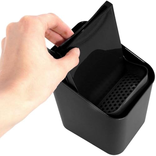 Vilde Scolapiatti posate, scolapiatti per posate, utensili da cucina, nero, 14 x 11 x 16 cm - immagine 5