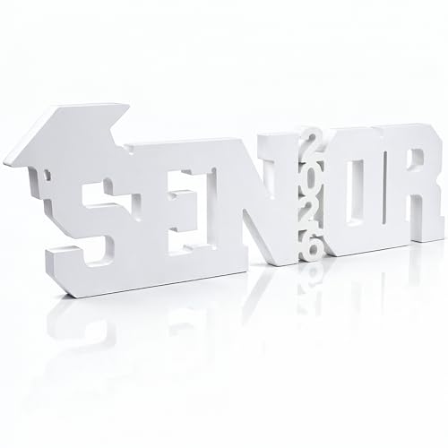 Large Senior Sign - 15.4 Inch Senior Graduation Decorations 2026 Class of 2026 Photo Booth Props for Photoshoot Graduation Table Centerpieces for Senior Table Decor Grad Party Supplies - KatchOn
