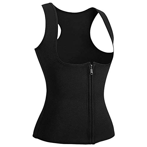 Andoer Colete feminino de neoprene para sauna colete de cintura fina espartilho para perda de peso e