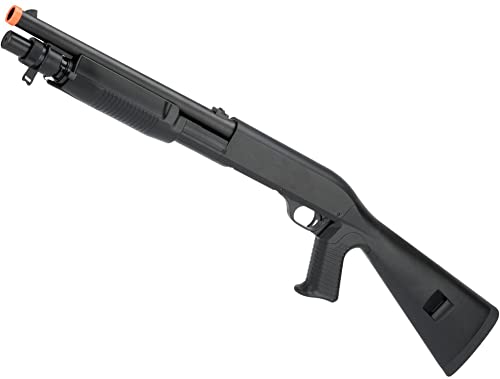 Evike Airsoft - CYMA Sport M3 3-Round Burst Multi-Airsoft Shotshell Loading Airsoft Shotgun (Model: Full Stock CQB)