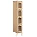 Salsbury Industries S-64155TN-U 12" Four Tier, 1 Wide x 5 Feet High x 15 Inches Deep, Unassembled See-Through Metal Locker, Tan