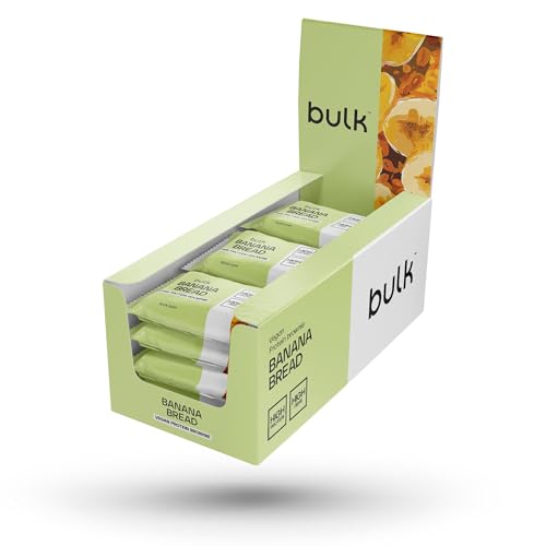 Bulk Vegan Protein Brownie, Bananenbrot, Packung mit 12 Stück, Verpackung Kann Variieren