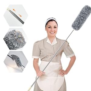 Dusters, dust Cleaner for Home Cleaning Microfiber Feather Duster Bendable extendable Fan Cleaning Duster,100 inches Expandable Pole Handle Washable Duster Pack of 1 (B0D2V148BP) Amazon Price History, Amazon Price Tracker