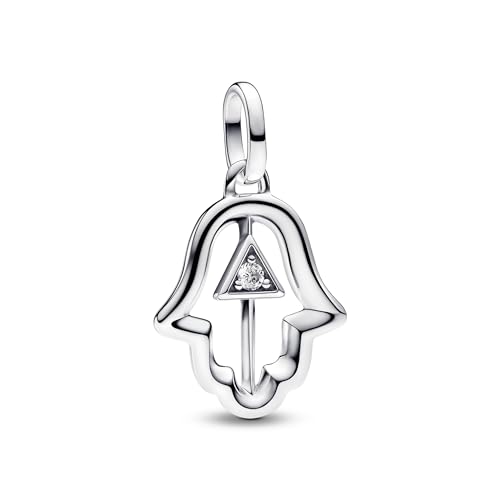 PANDORA Charm medallón 793411C01 mano Hamsa