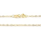  Cadena Oro 18k Eslabón Diamantado 1º (40 cm) - Mondepetit
