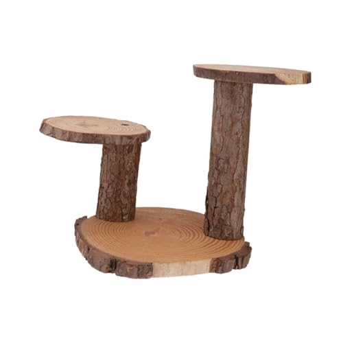 JOINPAYA 1pezzi Supporto per Piante in Legno Massiccio Naturale Base Multi Vasi da Balcone Porta Fioriere Esterno Creativo e Robusto Stand Multiuso per Piante Cibo e Artigianato