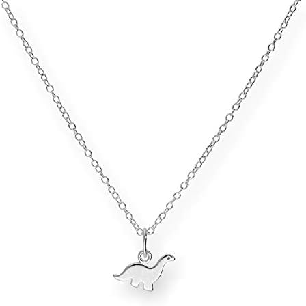 jewellerybox Small Sterling Silver 18 Inch Dinosaur Necklace