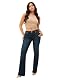 Jeans für Damen von True Religion Joey Mid Rise Flare mit Flap