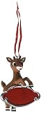 Department 56 Rudolph The Red-Nosed Reindeer Personalizable, 3.375" Hanging Ornament, Multicolor
