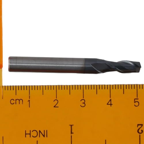 Image of Cutting Milling Tools Carbide Steel Durable 2 Flute Square End Mill Professional Silver Mill Tool Cutters Milling Applications