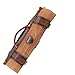 Price comparison product image DALSTRONG - Nomad Knife Roll - 12oz Heavy Duty Canvas & Top Grain Leather Roll Bag - 13 Slots - Interior and Rear Zippered Pockets - Blade Travel Storage/Case (Desert Drifter (Brown))