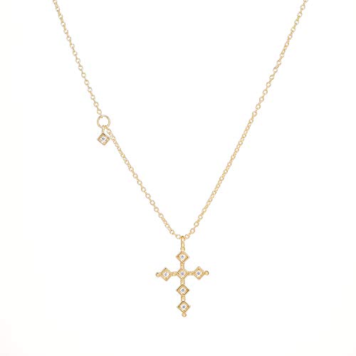 Cross Necklace for Women Pendant Necklace Dainty Necklace Gold Necklace Cross Pendant Simple Necklace Layering Necklace