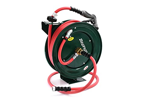 Image of Zephyr Heavy-Duty Auto-Retractable Water /Garden Hose Reel (Industrial-Grade) Made in India