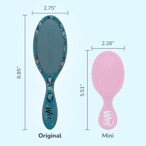 Image of Wet Brush Original Detangler Hair Brush, Anna & Elsa (Disney Love), Ultra-Soft IntelliFlex Bristles, Detangling Bristles Glide Through Tangles (Wet Dry & Damaged Hair), Women & Men