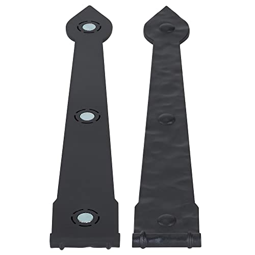 Household Essentials Hinge It Premium Carriage House Handle & Hinge, 6 Pc. Black Garage Door Magnet #TOP5