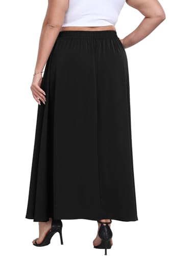 Lastshe Plus Size Maxi Skirt for Women - Use Code V58DH5LV - Image 5