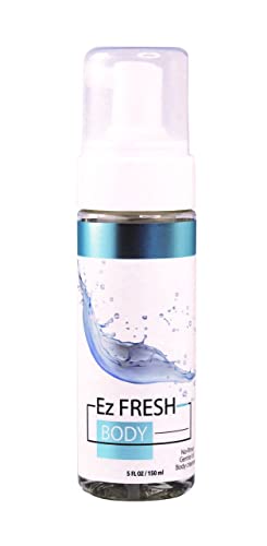 Foam Hypoallergenic Moisturizing Makeup Remover | Ez FRESH BODY | Micellar Water Non Comedogenic and Hydrating Hand Sanitizer Perfect for Gentle Skin (Unscented, Body, 150 ml)