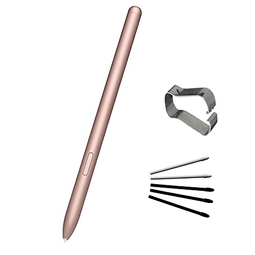 Galaxy Tab S7 Stylus Pen Replacement for Samsung Galaxy Tab S7, Tab S7+ Plus, Tab S7 FE, S8, S8+, S8 Ultra S Pen Stylus+ Tips/Nibs (Golden Pen)