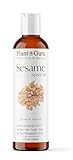 Sesame Seed Oil 4 oz Cold Pressed Carrier 100% Pure Natural For Skin, Body, Face, and Hair Growth Moisturizer. Great For Creams, Lotions, Lip balm and Soap Making