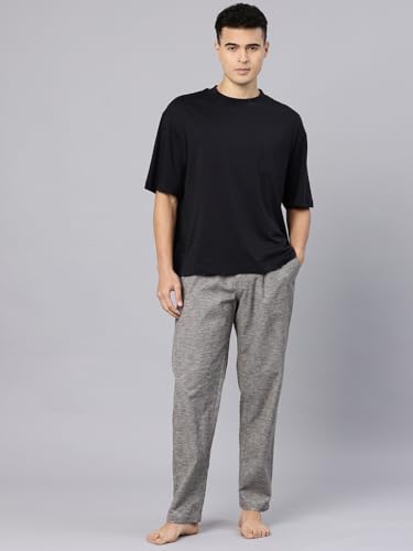Image of Majestic Man Comfort Fit Solid Cotton Blend Casual Style Lounge Pyjama with 3 Pockets & Zip Closure