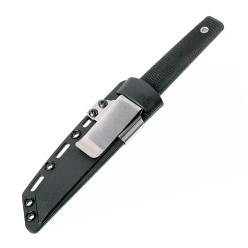 Image of Cold Steel Kobun Plain Edge 5.5 inch Japanese AUS8A Stainless Steel American Tanto Shape Fixed Blade Tactical Hunting Knife, Ergonomic Kray-Ex Handle, Secure-Ex Sheath - Boxed