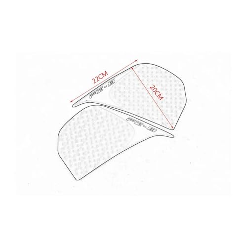 Autocollant protege reservoir moto FZ8 avec autocollant de traction antiderapant